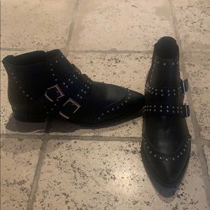 Studded ankle boots